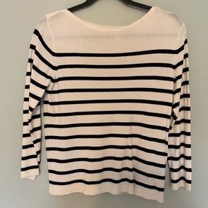 H&M Navy and White Striped Sweater
